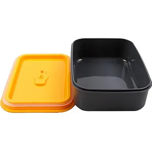 Union Source Carton Kids Plastic Lunch Box With Silicone Lid/ Food container for kid