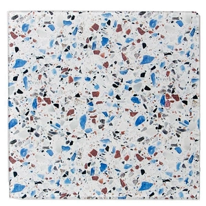 Union Source Kitchen square black marble printing tempered glass serving chopping board