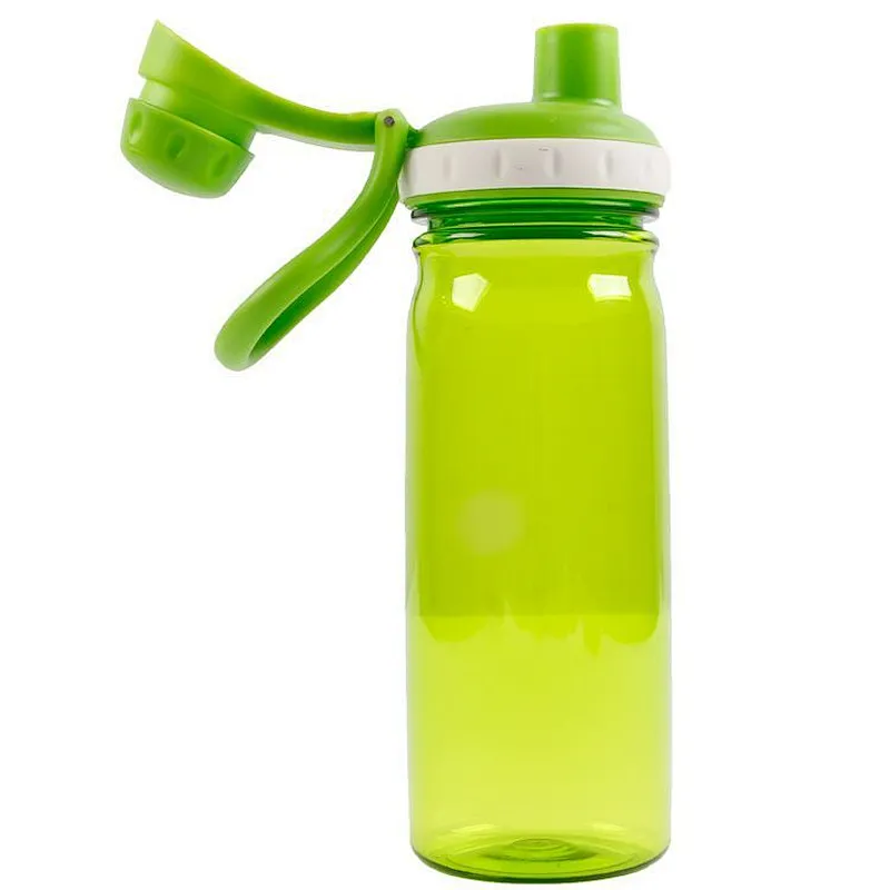 wholesale popular empty portable green plastic sports water bottle for men