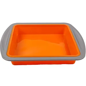 Kitchen Cake Tool Food Grade Foldable Silicone Cake Molds For Baking Cakes