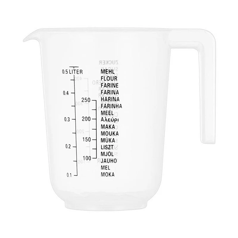 Union Source 3pcs Kitchen Tools 250ml/500ml/1000ml  plastic measuring cups set