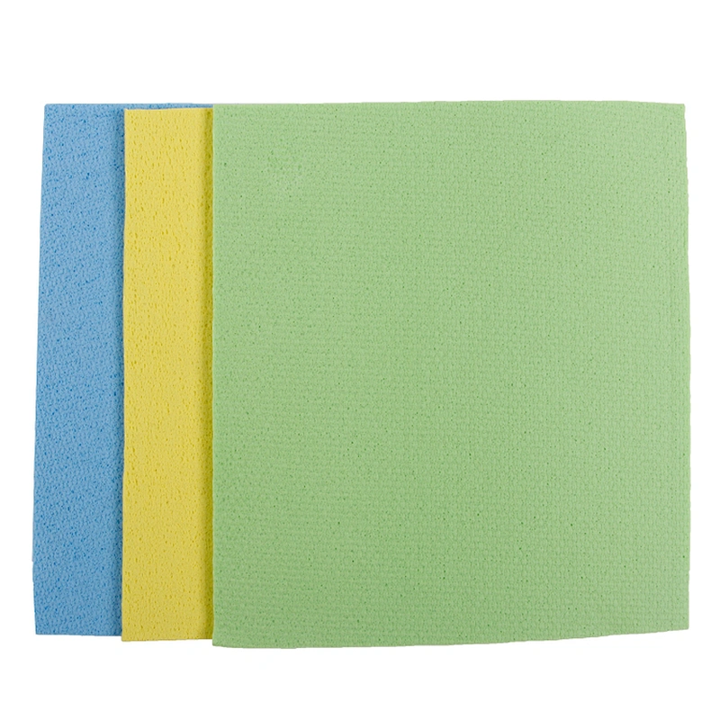 Unionsource 3pcs Cellulose Cleaning Natural Sponge Kitchen/Biodegradable Wood Pulp Sponge