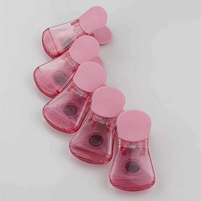 Kitchen Storage 5pcs Plastic Magnetic Sealing Food Snack Bag Clips