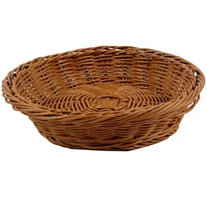 Best Selling wholesale PP  rattan material woven storage fruit basket