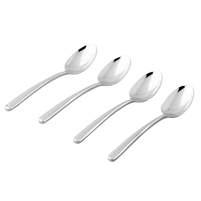 New Arrive Silver Kitchen Stainless Steel Cutlery Set of 4 pcs Tea Spoon