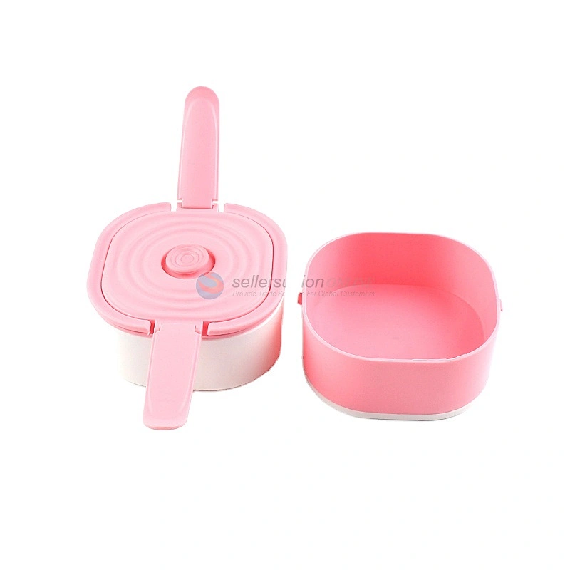 Wholesale Cheap Unique Design Plastic Pink Airtight Food Containers Storage Lunch Box For Student School