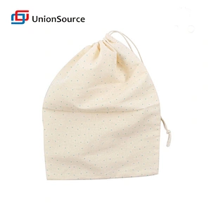 Kitchen accessary tool gadgets cotton cloth drawstring reusable sandwich storage packaging bag