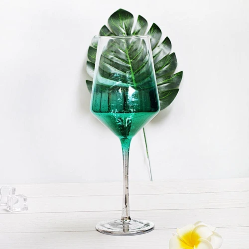 Customized popular eco-friendly classical clear kitchen goblet glass wine glasses with egg package