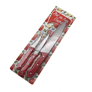 3pcs quality Extra Sharp Stainless Steel fruit kitchen knife sets