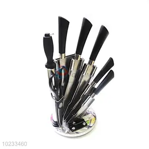 ECO-Friendly cheap safe comfortable kitchen utensils Stainless Steel kitchen scissors butcher knife set