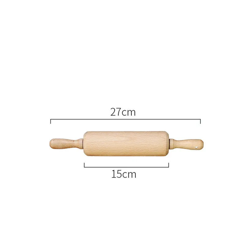 Union Source Different Size Dough Roller Baking Tools Kids Wooden Rolling Pin