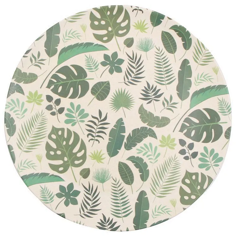 Russian Biodegradable Bamboo Wood Fiber Plate/Customizable Bamboo Children plate