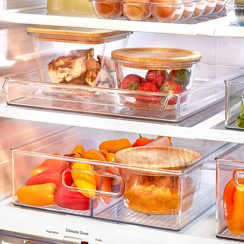 Union Source Kitchen Use Transparent Refrigerator Storage Containers/Potato Storage Refrigerator