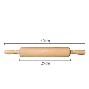 Union Source Different Size Dough Roller Baking Tools Kids Wooden Rolling Pin