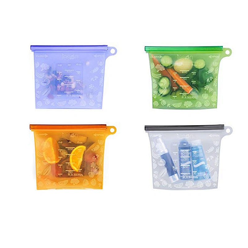 Union Source Hot sell Reusable Freezer vacuum silicone food storage bag