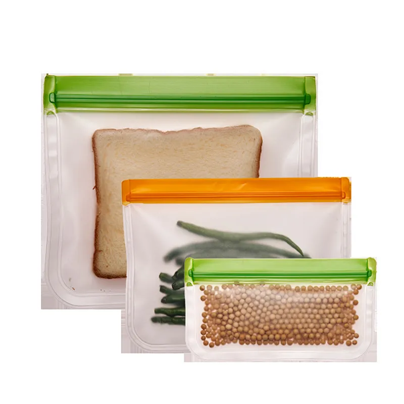 Unionsource Waterproof Zipper Snack/Vegetable/Nuts PEVA Food Storage Food
