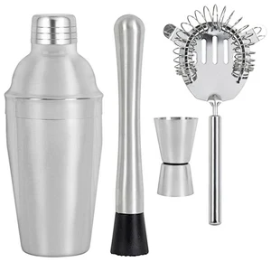 Professional Stainless Steel Cocktail Shaker Home Bar Set