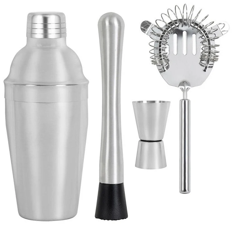 Professional Stainless Steel Cocktail Shaker Home Bar Set
