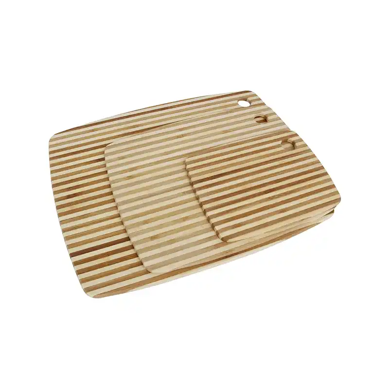 factory wholesale natural wood kitchen bamboo cutting board chopping board with hole