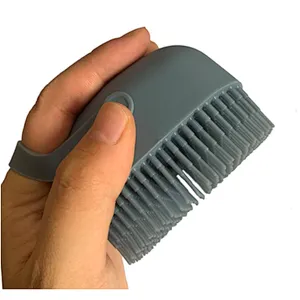 Best selling new arrival skin care Creative silicone reusable massage shower gel brush filling liquid bath silicone brush