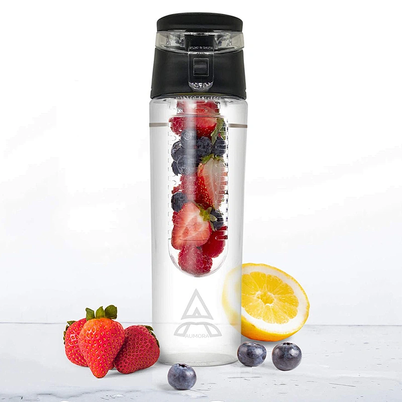 New Hot Selling Customized Gym Sport Vacuum Insulated Fruit Drinking Water Bottle With Lid