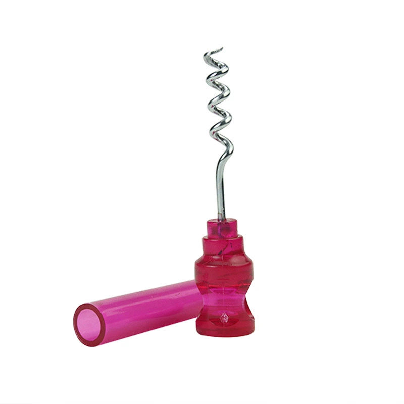 wholesale personalised single handle corkscrew steel plastic custom red wine bottle opener for wedding party