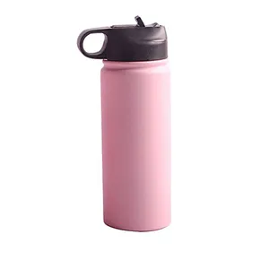 Household 550ml portable clear leak proof pink Bpa-Free stainless steel Vacuum bottle