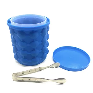 Union Source Hot selling large capacity environment friendly silicone ice bucket with lid and for carrying easier