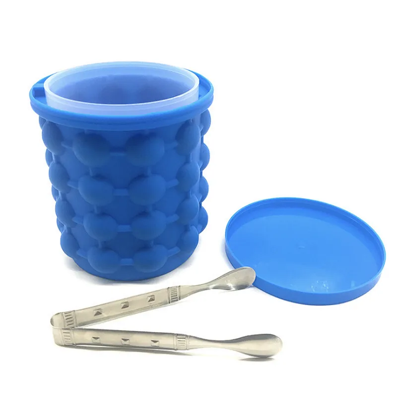 Union Source Hot selling large capacity environment friendly silicone ice bucket with lid and for carrying easier