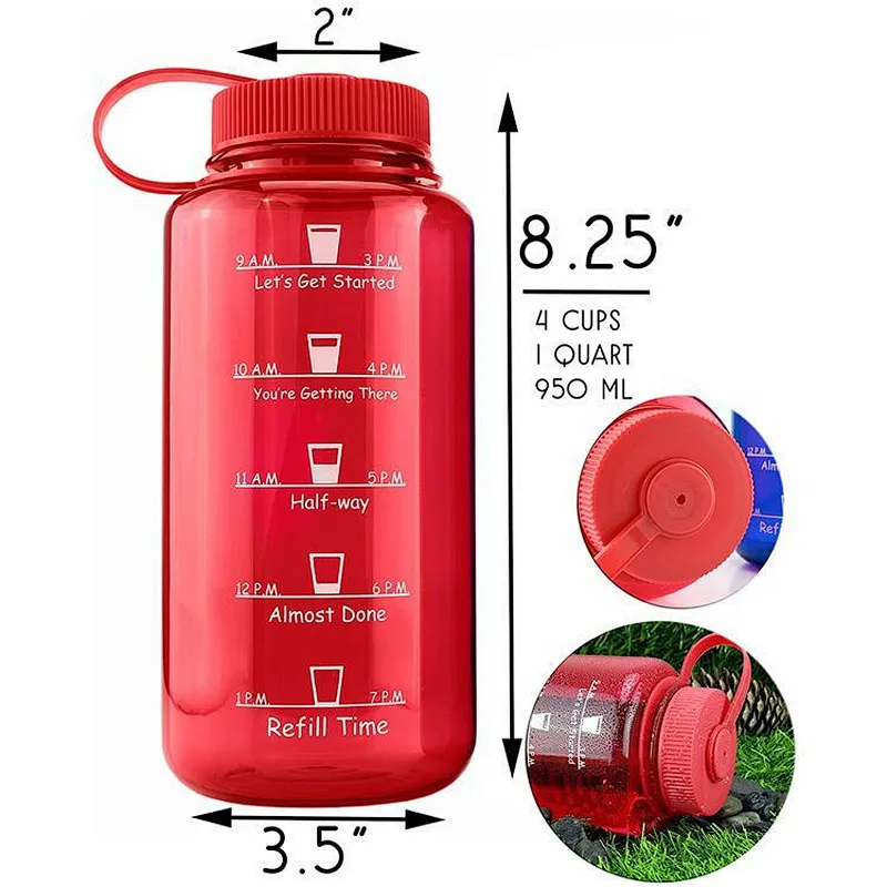 Wholesale Environmentally Friendly  1000ML Sport Water Bottle With Lid For Men