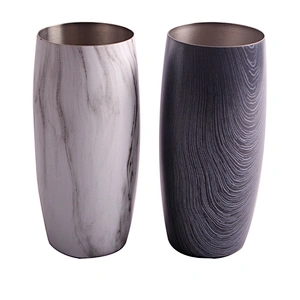 Wholesale Unbreakable 304 vacuum Stainless Steel Stemless Wine Glasses