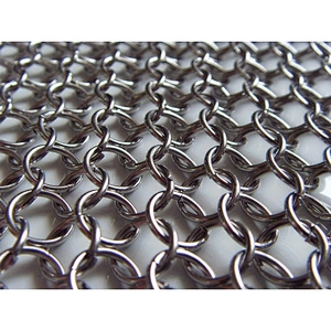 Union Source Good Quality Cast iron cleaner stainless steel chainmail scrubber
