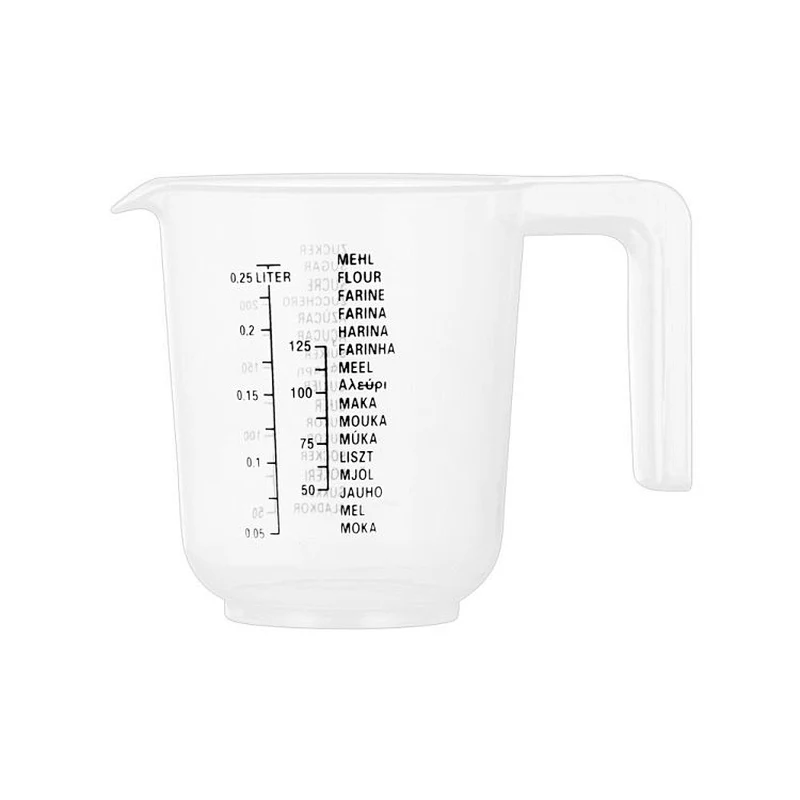 Union Source 3pcs Kitchen Tools 250ml/500ml/1000ml  plastic measuring cups set