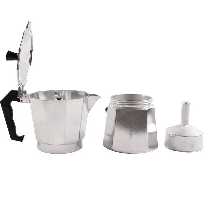 Best selling hight quality  classic style aluminium geyser coffee maker for home