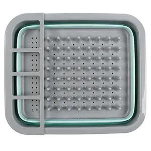 Union Source kitchen collapsible folding plastic over sink organizer  tableware dinnerware plate dish drying rack