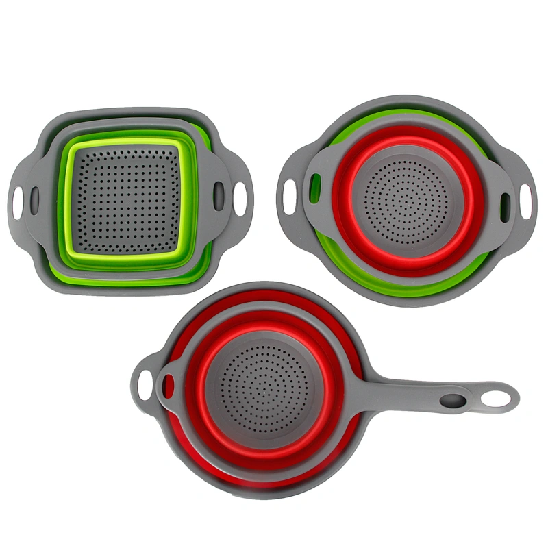 wholesaler low price household vegetable fruit folding drain basket for washing vegetable