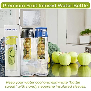 New Hot Selling Customized Gym Sport Vacuum Insulated Fruit Drinking Water Bottle With Lid