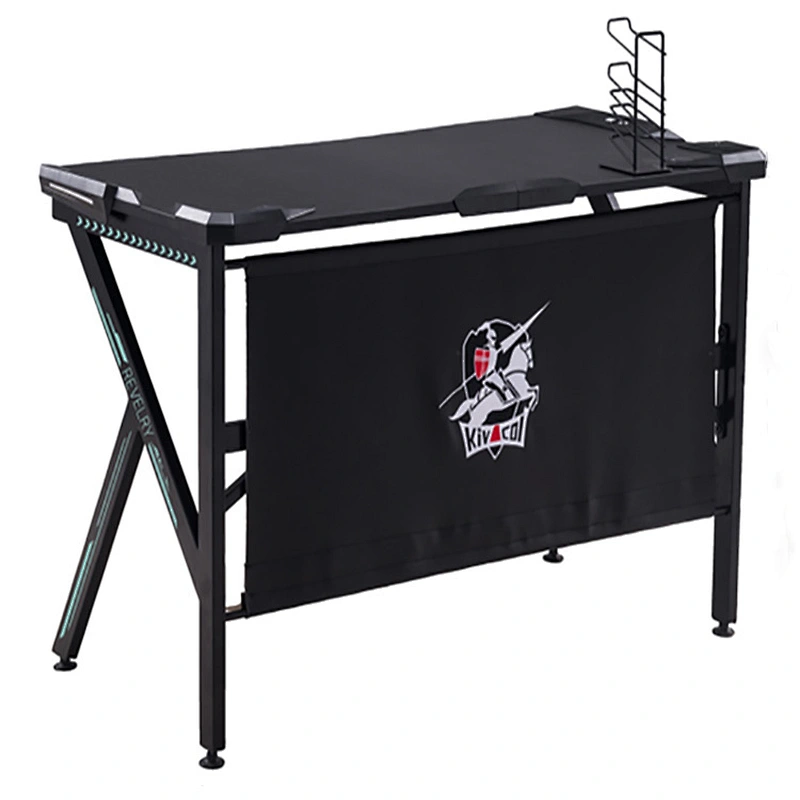 Union Source  hot selling Professional Design Adjustable pc computer Multi Colored Led Lights gaming desk table