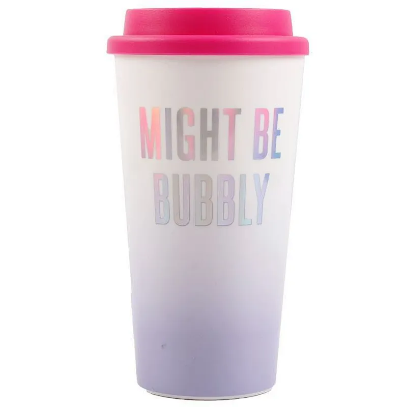Union Source Customized printed logo wholesale outdoor travel 16oz take away plastic reusable coffee cup mug with lid