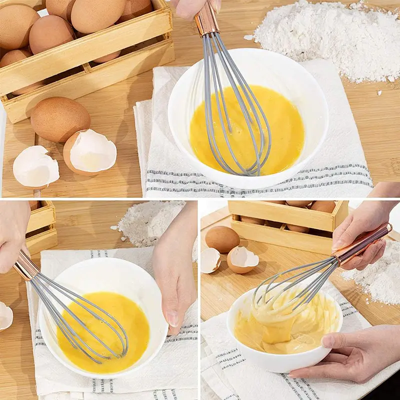 Union Source 12/10-in Stainless Steal  Rotary Egg Beater/Whisk Cream And Egg Manual Egg Beater
