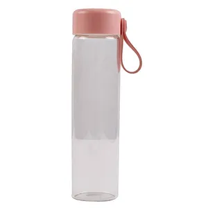 wholesale 400ml straight body best selling portable clear glass tea mug for home