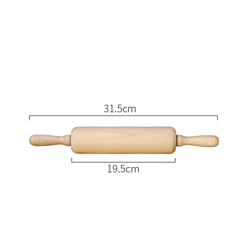 Union Source Different Size Dough Roller Baking Tools Kids Wooden Rolling Pin