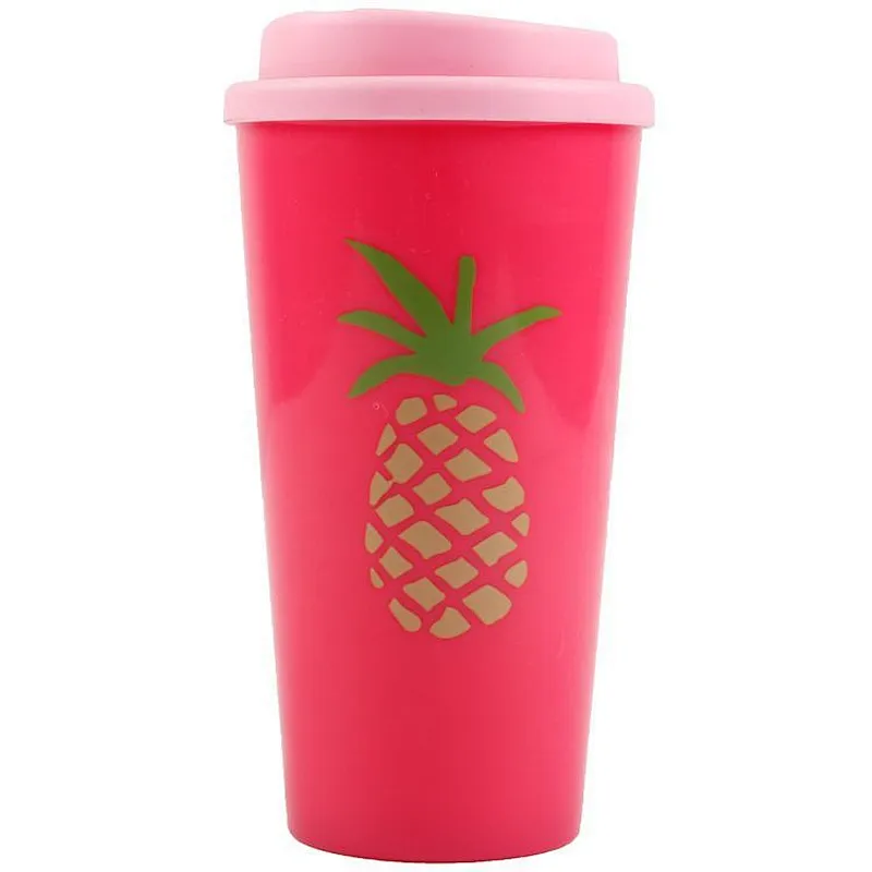 Union Source Customized printed logo wholesale outdoor travel 16oz take away plastic reusable coffee cup mug with lid