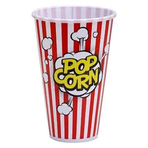 High Quality Customized Logo Plastic Popcorn Bucket And Plastic Popcorn Box