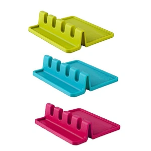 Kitchen Heat Resistant Ladle Fork Spoon silicone utensil rest