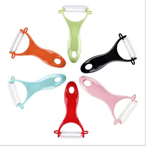 Hot Sell  Kitchen Accessories Creative Colorful Fruit Vegetable Potato Slicer Ceramic peeler