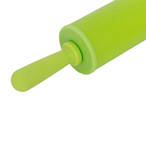 Union Source wholesale high quality manual silicone pizza dough roller rolling pin with plastic handle