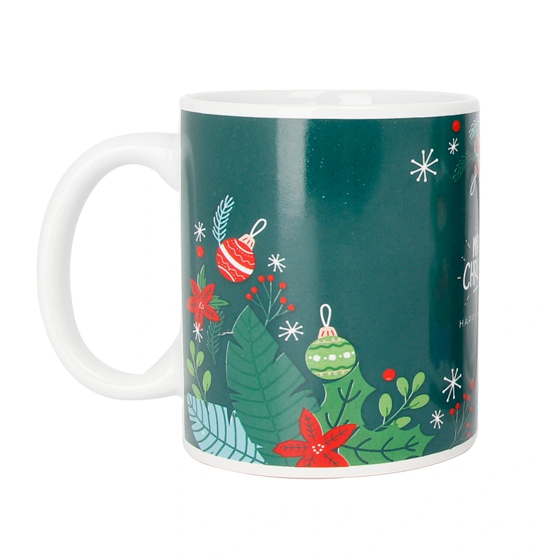 Wholesale multifunctional mugs Christmas pattern ceramic coffee mug for hosehold and hotel