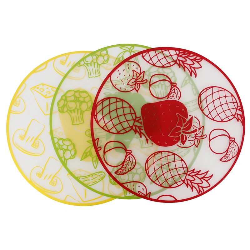 3PCS Fruit Style Chopping Board Kitchenware Good Quality Life Kitchen Accessories Cooking Tools PP Plastic Cutting Board