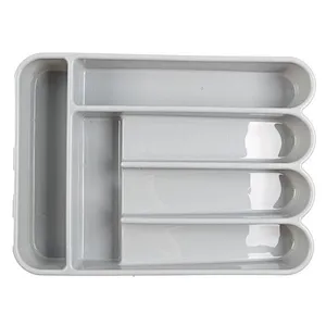 New upgrade kitchen  cutlery  organizer build in knife holder   plastic flatware caddy  tray